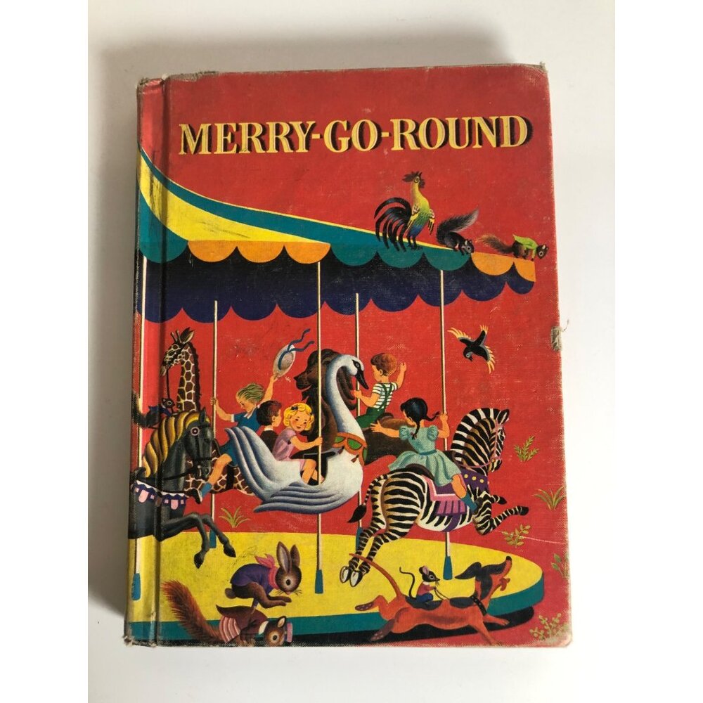 Merry-Go-Round Childrens Book Treasury of Literature Readtext Series Vintage 60s